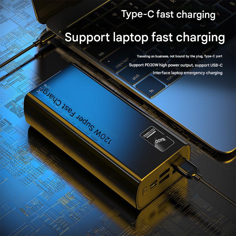 Laptop Emergency Charging Large Capacity Type C Digital Display Mobile Power Bank PB