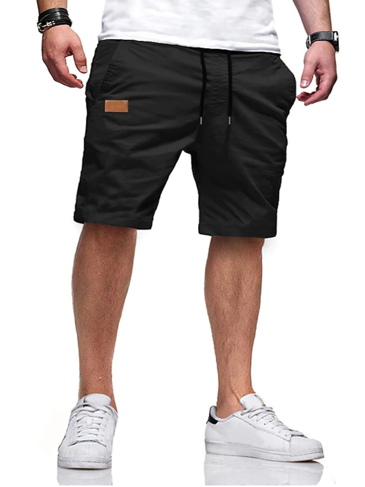 Leather Straight Youth Shorts SP
