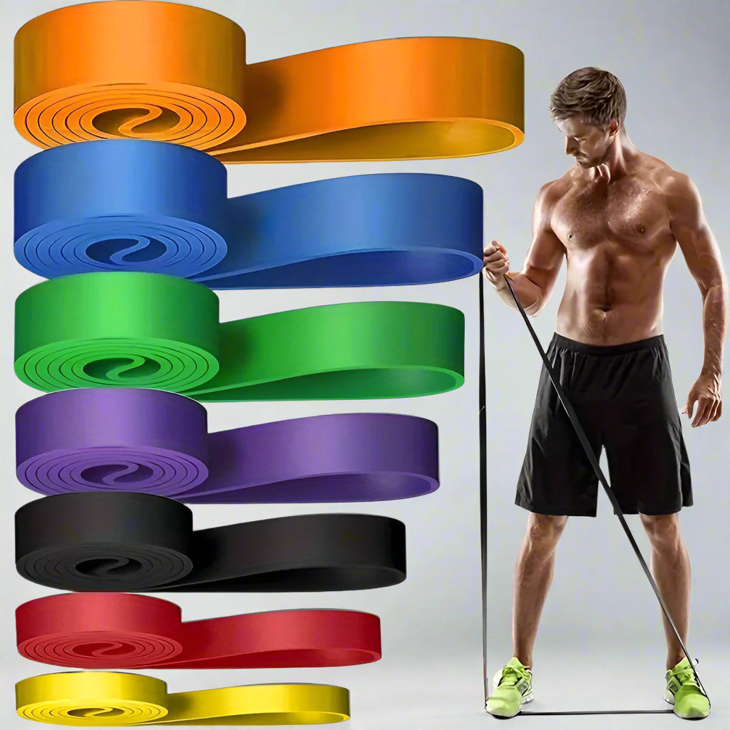 7-piece Set Rope Elastic Multi-functional Belt Set Fitness Tension Training Rope RB