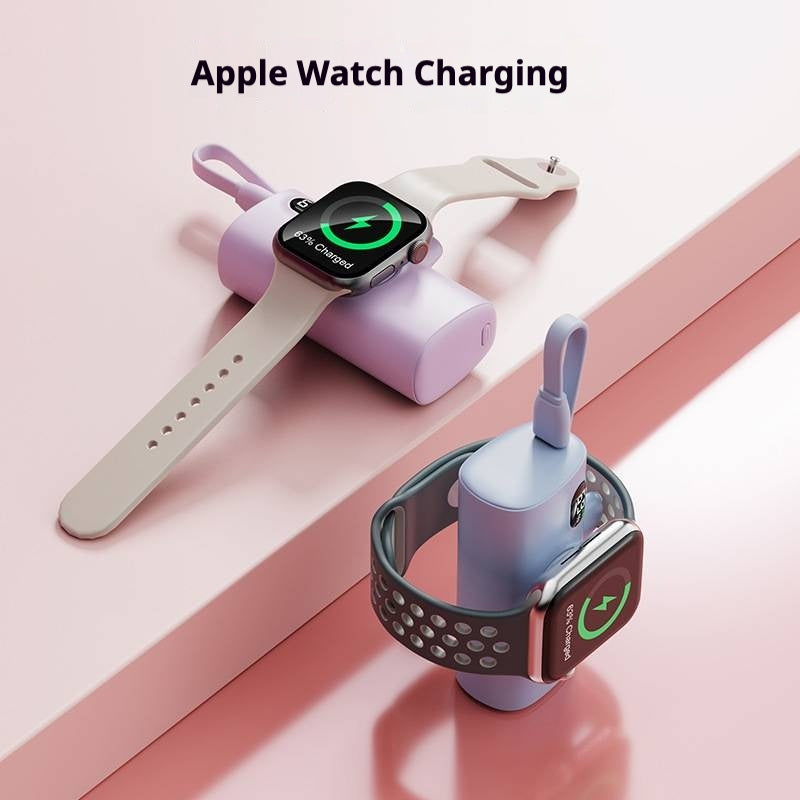 Pocket Capsule Wireless Magnetic Built-In Wire Mobile Power Bank PB