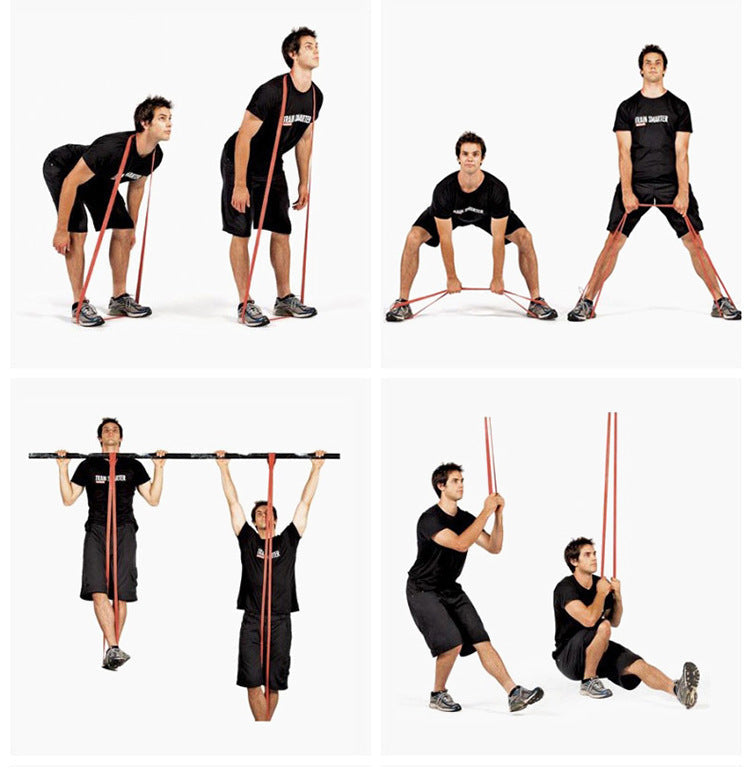 Fitness Elastic Ring Wide Skin Ring Squat Thick Ring Pull-up Training Tension Ring Weight-bearing Resistance Band RB