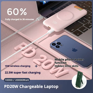 Wireless Super Fast Charging Mini Large Capacity Mobile Power Bank 22.5W PB