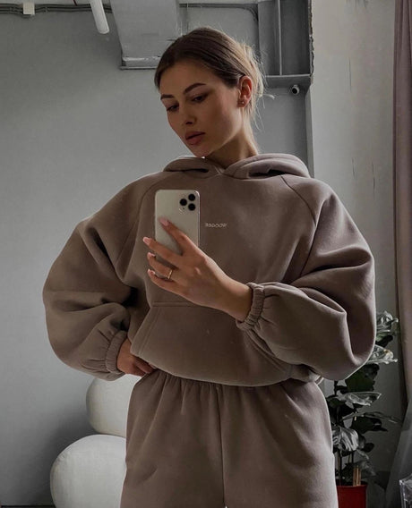 Sports Suit Women's Large Size Women's Knitted Suit