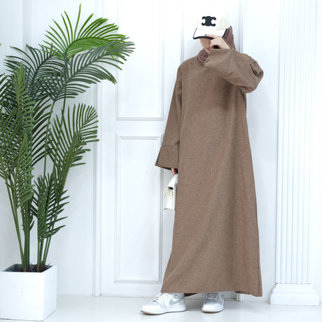 Loose Large Size Elegant Dress Abaya WNA