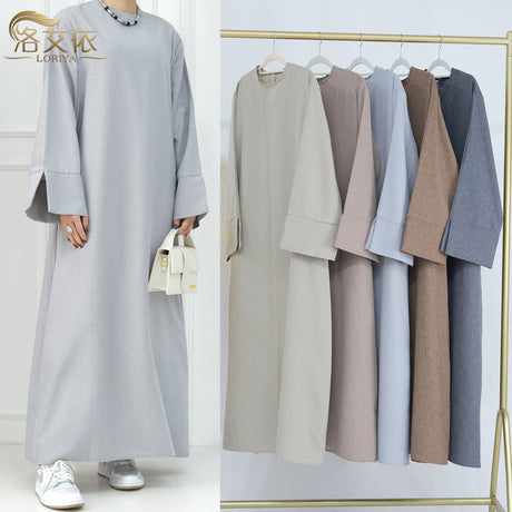 Loose Large Size Elegant Dress Abaya WNA