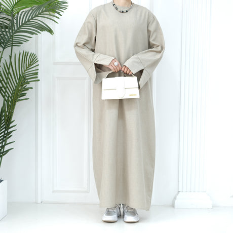 Loose Large Size Elegant Dress Abaya WNA