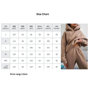 Women's Fashion Casual Style Solid Color Thickened Hooded Sweatshirt Fashion Set